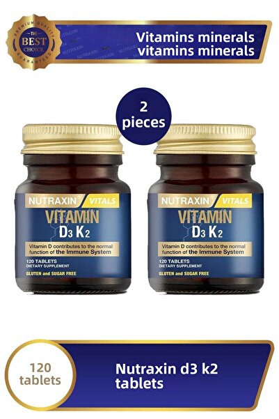 Nutraxin D3K2 120 Tablets 2 Pieces
