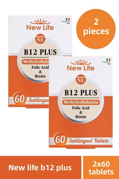 New Life B12 Plus 60 Tablets 2 Pieces