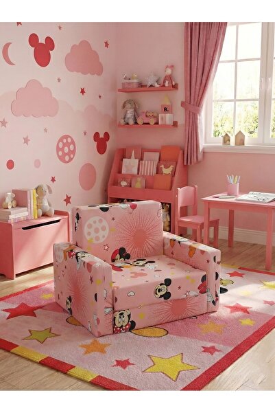 LENSA HOME كرسي أطفال مع سرير إسفنجي كامل قابل للطي (0-6 سنوات)