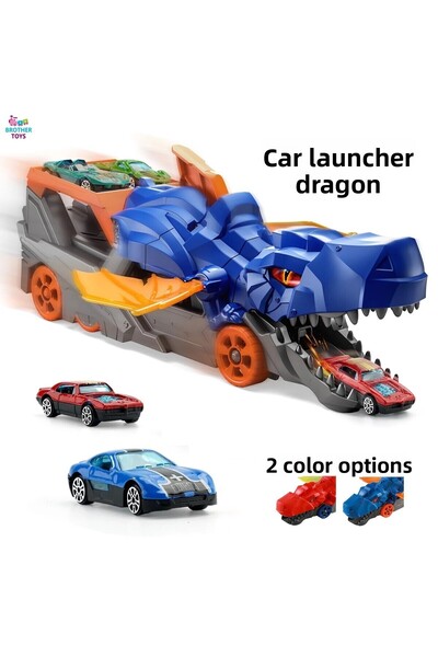 Brother Toys Car Throwing Carrier Dragon Dinosaur 33 Cm. Dinosaur Truck