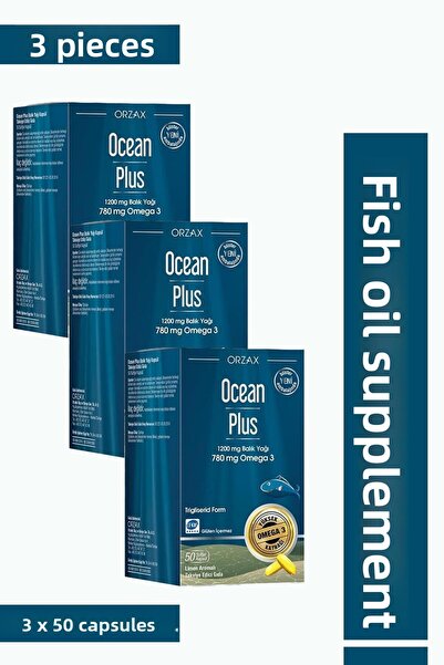 Orzax أوشن بلس 1200 مجم 50 كبسولة 3 قطع