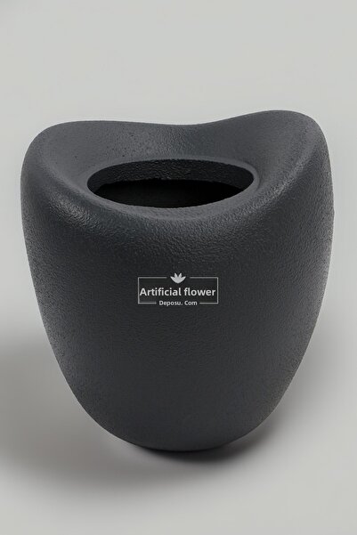 Yapay Çiçek Deposu Fibră de piatră albastru cobalt Ouă de dinozaur 43 cm Antracit