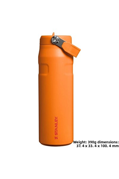 Stanley The Iceflow Flip Straw Thermos Cup with Straw 0.70 Lt Flask Orange