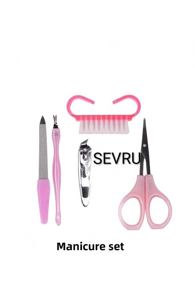 SEVRU مجموعة احترافية للعناية بالأظافر مكونة من 5 قطع