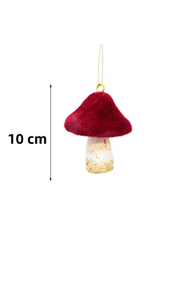 Yusuf Dirik YD Party Supplies Christmas Tree Ornament Hangable Mushroom 10 cm