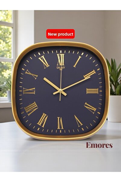 EMORES 30 cm Real Glass Silent Mechanism Wall Clock