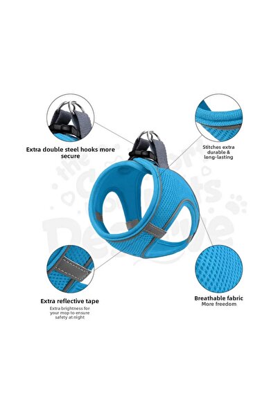 Mita Set of 12 Air Mesh 3XS Breast Collar Turquoise