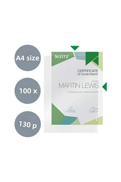 Leitz Pouch File, A4 Size, Pack of 100, Transparent