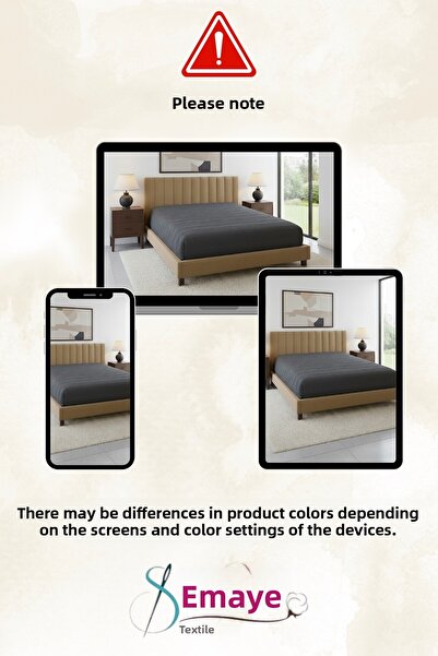 Semay Tekstil Elastic Fitted Bed Sheet Combed Cotton Jacquard Patterned