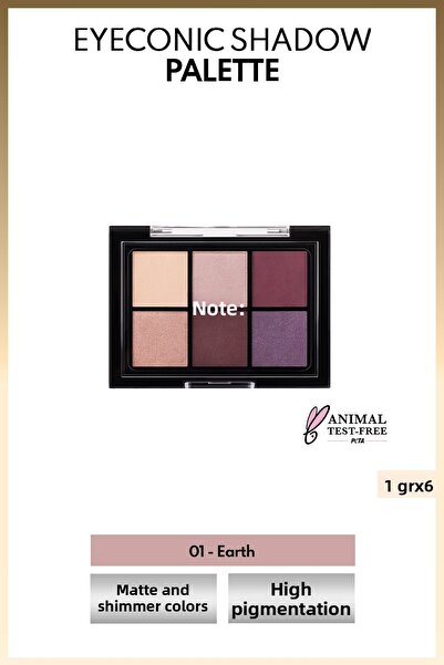NOTE Eyeconic Eyeshadow Palette Matte and Shimmer Powder Eyeshadow Palette - ...