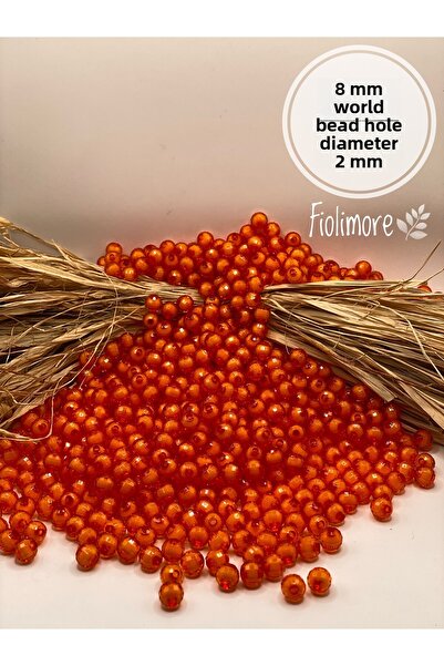 Fiolimore 95 bucăți de mărgele portocalii de lume, mărgele interioare pentru ...