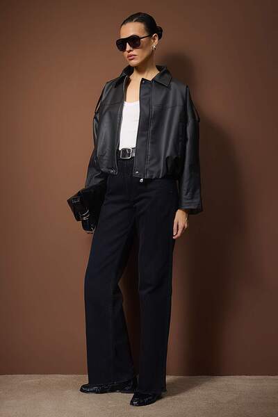 Trendyol Collection Black Regular Coat Twoaw26Mo00169