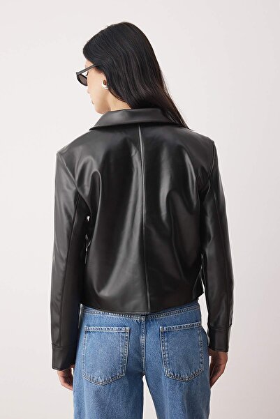 Trendyol Collection Black Jacket Twoaw26Ce00008