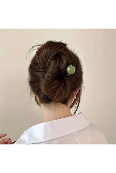 MAHLA Hairpin Green Ball Kanzashi, Hair Pin, Kanzashi, Korean Hair Clip