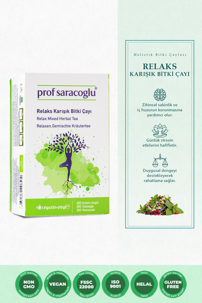 prof saracoglu Relaks Karışık Bitki Çayı 20'li