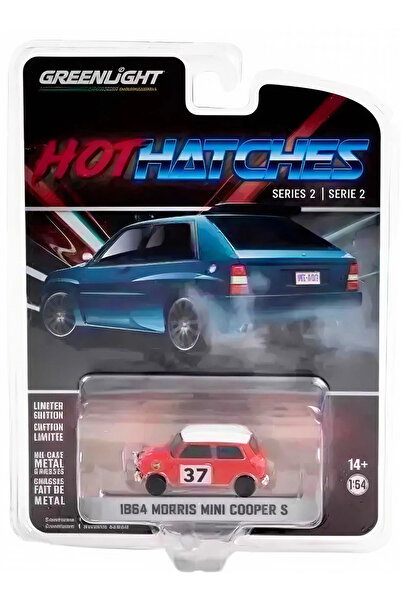 Greenlight 1:64 Hot Hatches Series 2 - 1964 Morris Mini Cooper S - 1964 Monte Carlo Rally