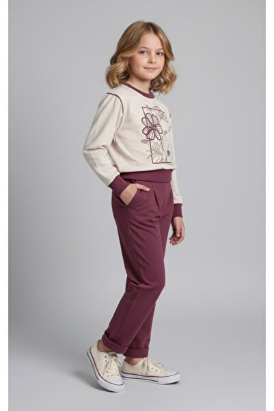 Moonstar Girl's Embroidered Elastic Waist Seasonal Suit