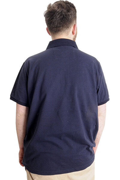 ModeXL Mode Xl Великий розмір Чоловіча футболка Polo Port Shield 23317 Синій