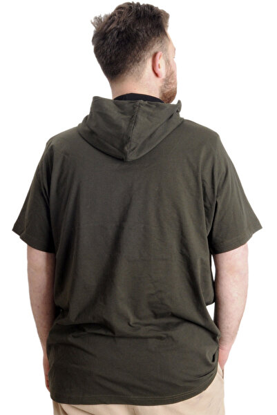 ModeXL Mode Xl Large Size Men's T-shirt Hooded Muhammad 23120 Khaki