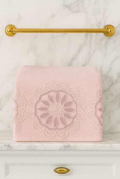Çeyiz Bahçesi Hale Пудра Кадифе Рушник 50&90
