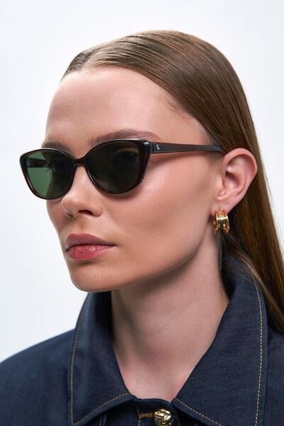 Bilge Karga Desa Dark Brown Green Sunglasses