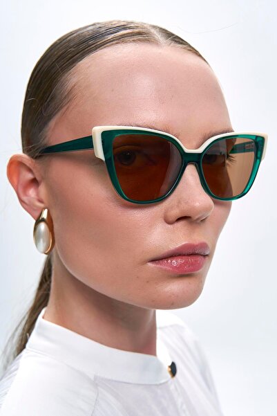 Bilge Karga Misty White Green Brown Sunglasses