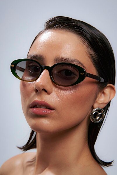 Bilge Karga Seldan Green Nude Green Sunglasses