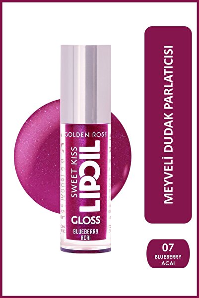 Golden Rose Sweet Kiss Lip Oil Gloss No:07 Dudak Parlatıcı Yağ Yaban Mersini ...