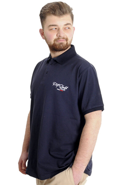 ModeXL Mode Xl Великий розмір Чоловіча футболка Polo Port Shield 23317 Синій