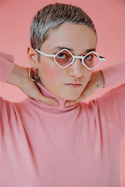 Bilge Karga Negar White Pink Sunglasses