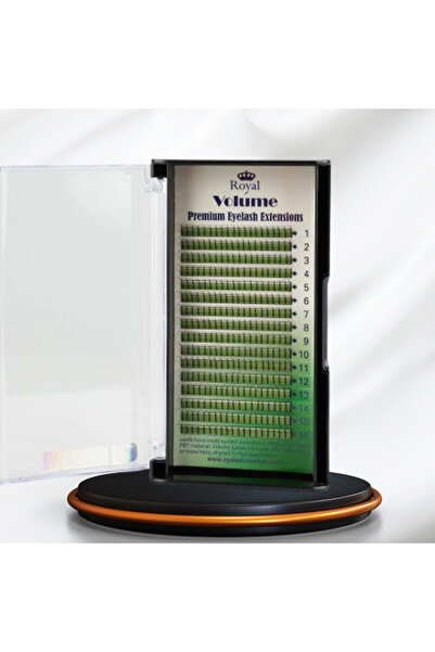 Royal Extensii de gene Premium Volume 2D, Curbură C, 0.12 mm, Lungime 8 mm – 16 rânduri