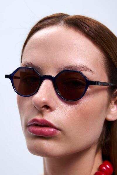 Bilge Karga نظارة شمسية باولا باللون البني الداكن