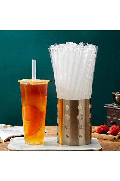 SUPPLIER 120 Transparent Plastic Straws of 210mm | Individually Wrapped for Hygienic Use | Ideal for