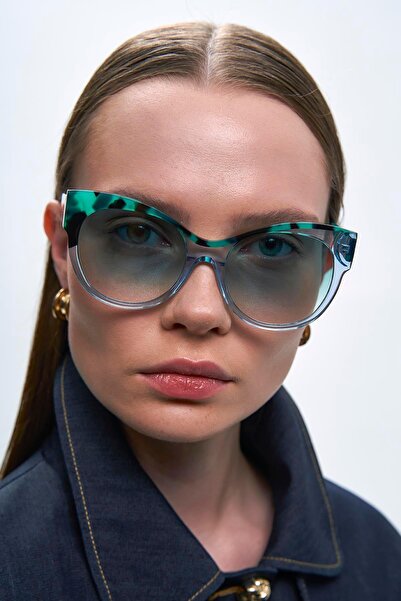 Bilge Karga Betty Green Gradient Sunglasses