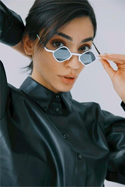 Bilge Karga Negar White Black Sunglasses