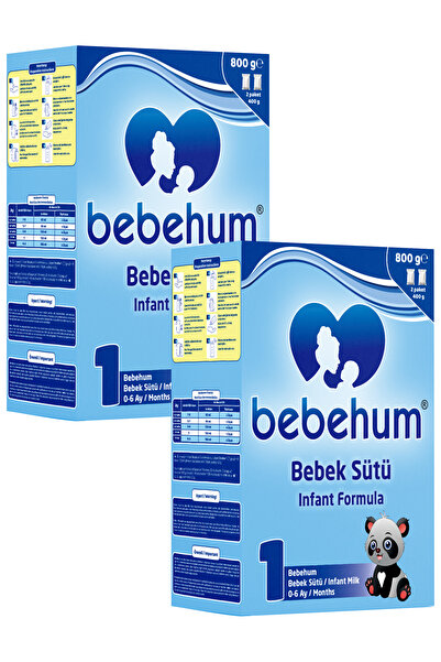 bebehum 1 Numara Bebek Sütü 0-6 Ay 800 gr x 2 Adet
