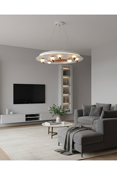 Özcan Aydınlatma Özcan Aydınlatma 5719-2-01 Galaksi B. Sarkıt & Plafonyer Beyaz