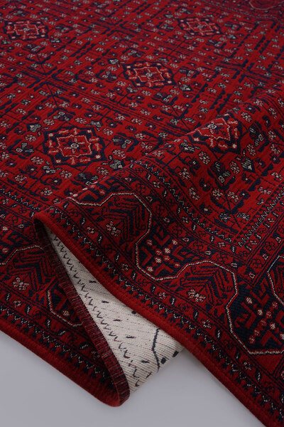 Naar Halı Mira Afgan 8 Kaymaz Tabanlı Yıkanabilir Klasik Kilim