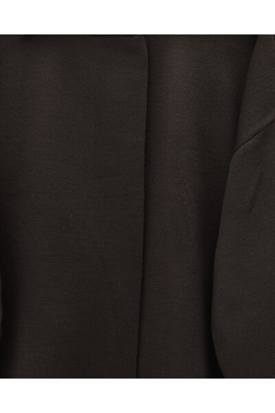 Modamorfo Double Button Casual Knit Poncho -K. Brown