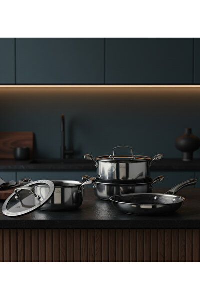 Jumbo Breda 3Ply 7 Piece Steel Cookware Set