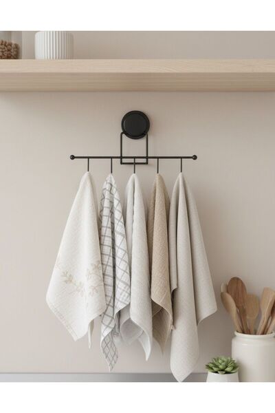 Okyanus Home Magic Fix Magic Lepak Crna Vješalica od 5 Delova