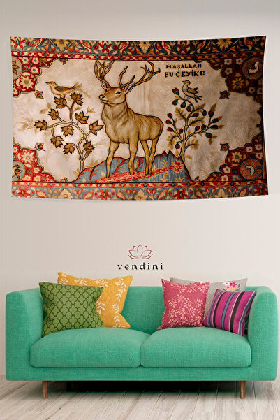 Vendini Vintage Series Mashallah This Geyike Wall Tapestry Wall Covering Wall Tapestry