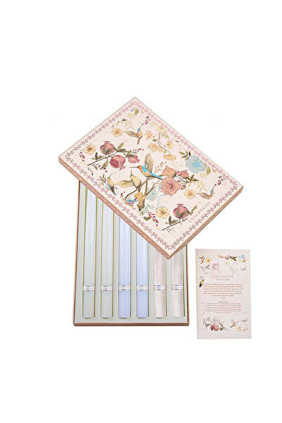 EF DEKORASYON Rêve De Brillant 6'lı Silver Mum Seti