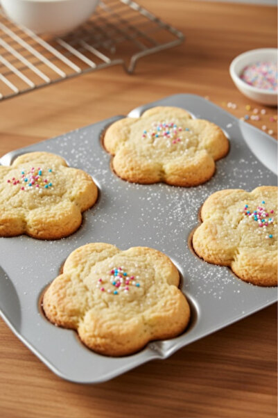 Genel Markalar Kurabiye Kalıbı Papatya 4 lü Set 28*24 cm