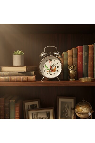 ESKİ YENİ ANTİK Tavuklu Masa Saati