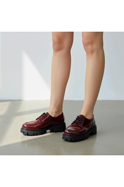 v.s.h velvet Дамски ежедневни удобни обувки с връзки от лачена кожа