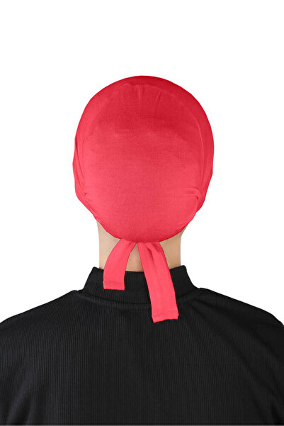 Ecardin Non-Slip Hijab Bonnet Silicone Non-Slip Bonnet - St260 Red
