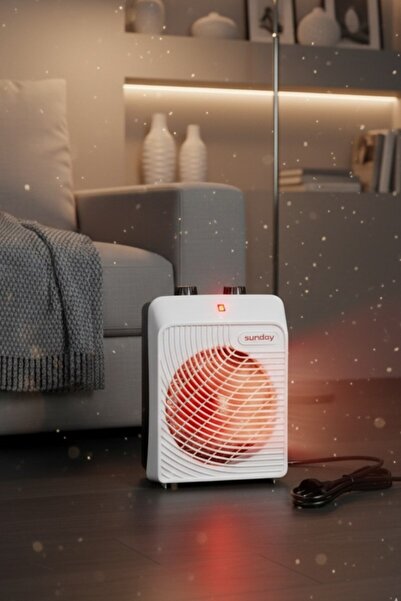 SUNDAY Fanlı Isıtıcı Kare Kutu Fan Fanlı Isıtıcı Sıcak - Soğuk 2000w Termostatlı