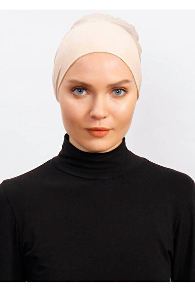 Ecardin Clima Fit Bone - غطاء رأس حجاب نسائي بيج، وشاح عمامة من التول ومقاوم ...