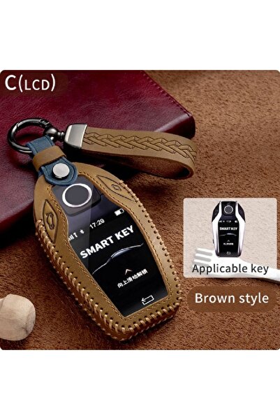 OEM Brown Leather Display Key Case for BMW G11 G12 G30 G31 G32 i8 I12 I15 G01 X3 G02 X4 G05